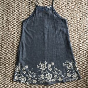 Denim a line dress